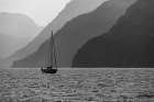 Alaska-Tongass National Forest BandW of sailboat in Lisianski Inlet  - by Jaynes Gallery | Danita Delimont Photos | Jaynes Gallery